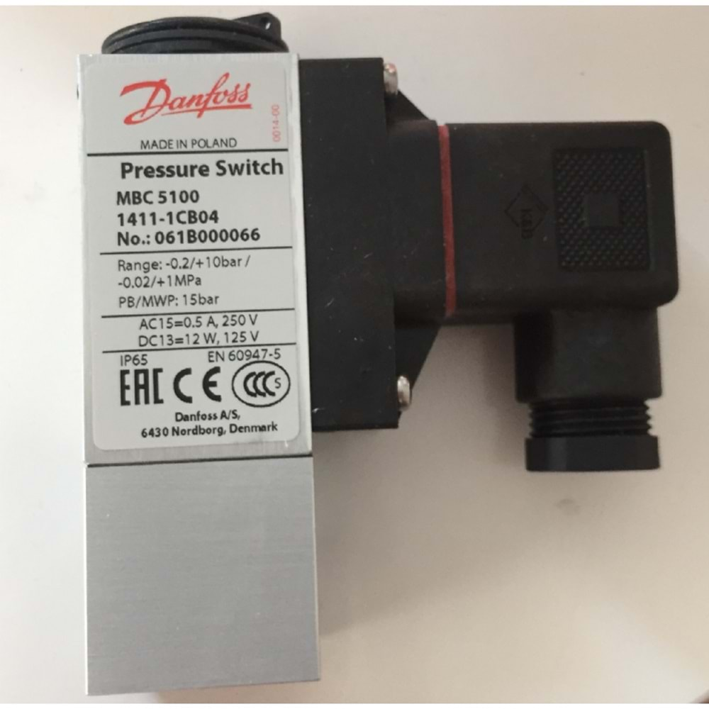 DANFOSS MBC5100 Presostat 061B000066