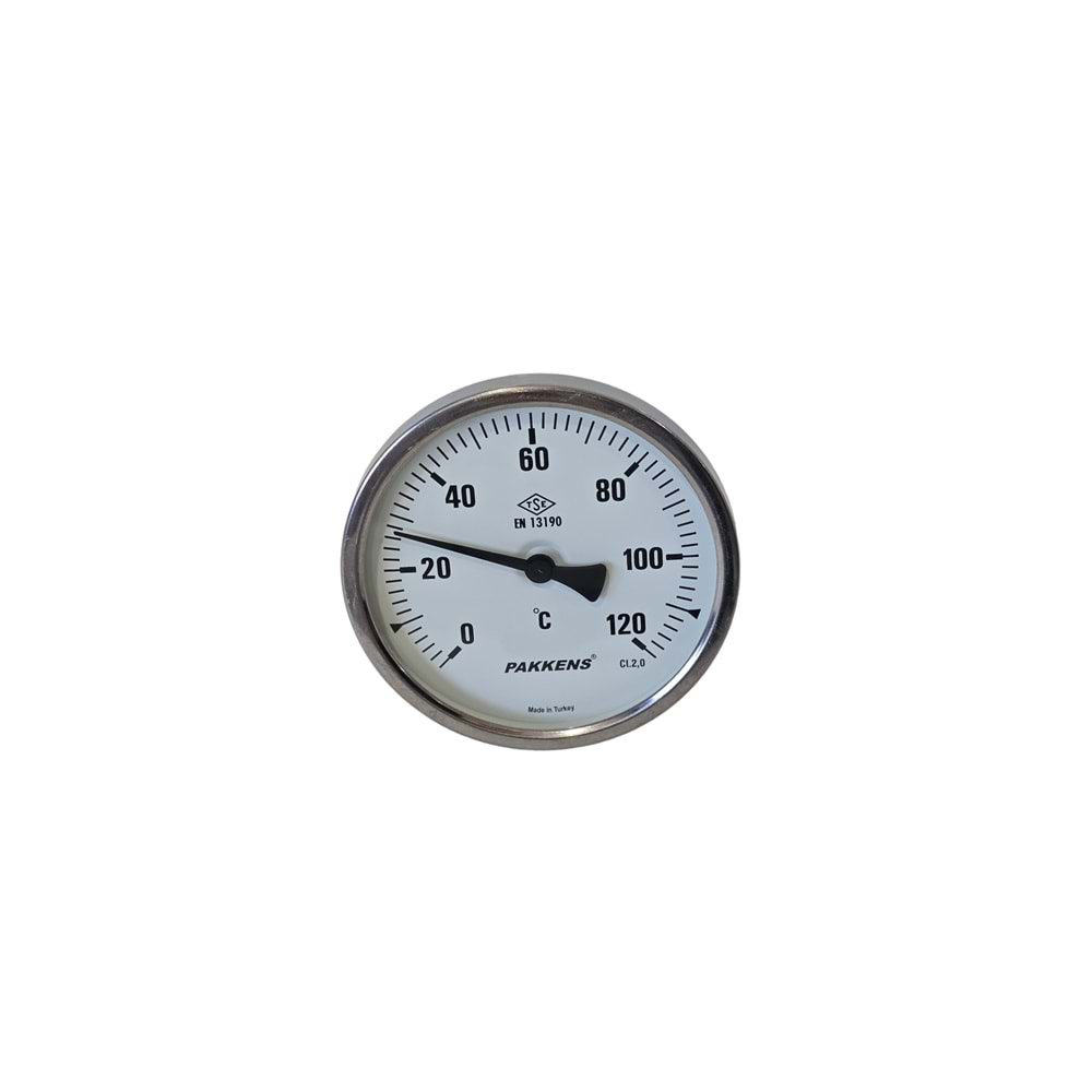 PAKKENS Ø100mm 0/+120°C Metal Termostat 1004020205 10cm Ark. Bağl. CI 2.0 G1/2''B