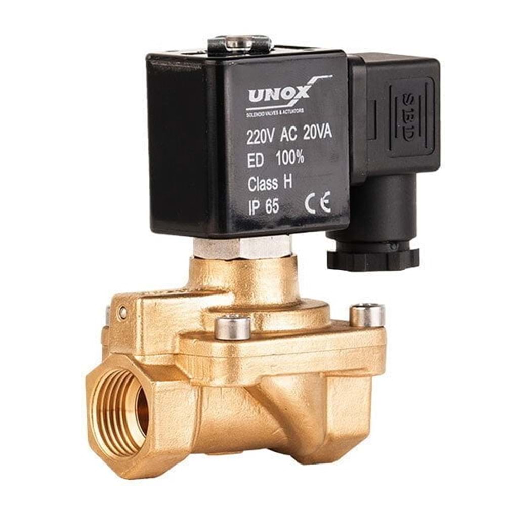 UNOX BHR-1214 Solenoid Valf 3/4'' 16mm 0.5-16BAR 220VAC