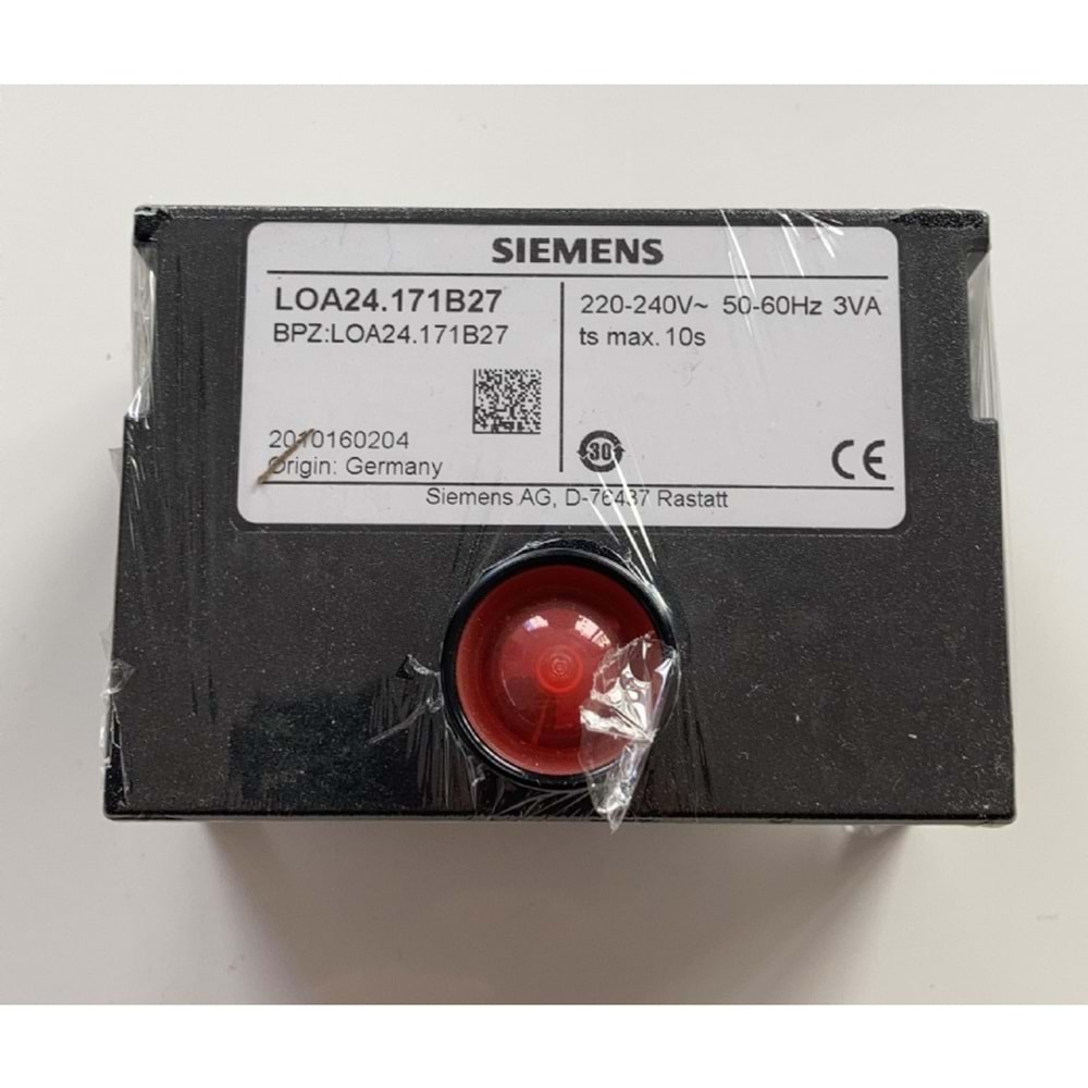 SIEMENS LOA24.171B27 Brülör Otomatiği 220-240V 50-60Hz 3VA tsmax.10s