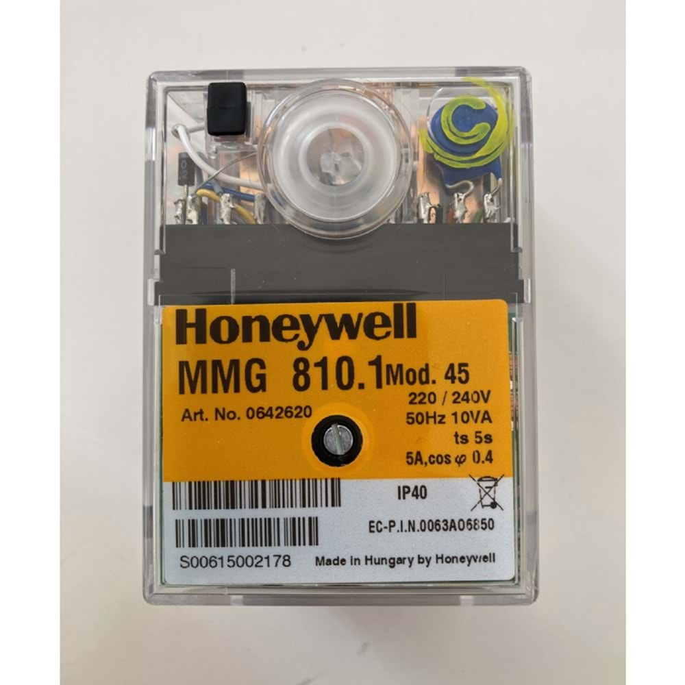 HONEYWELL MMG810.1 Brülör Otomatiği Mod.45 220-240V 50Hz 10VA ts5s 5A