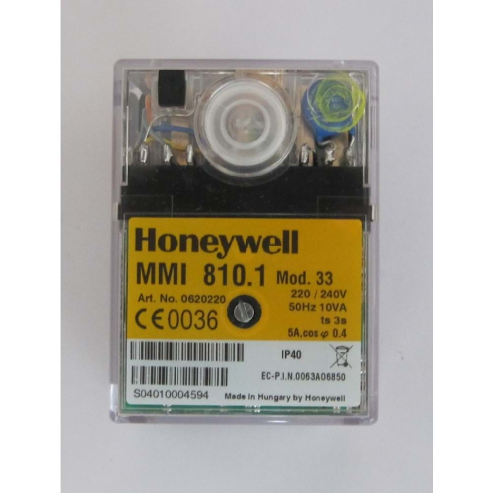 HONEYWELL MMI810.1 Brülör Otomatiği Mod.33 220-240V 50Hz 10VA ts3s 5A