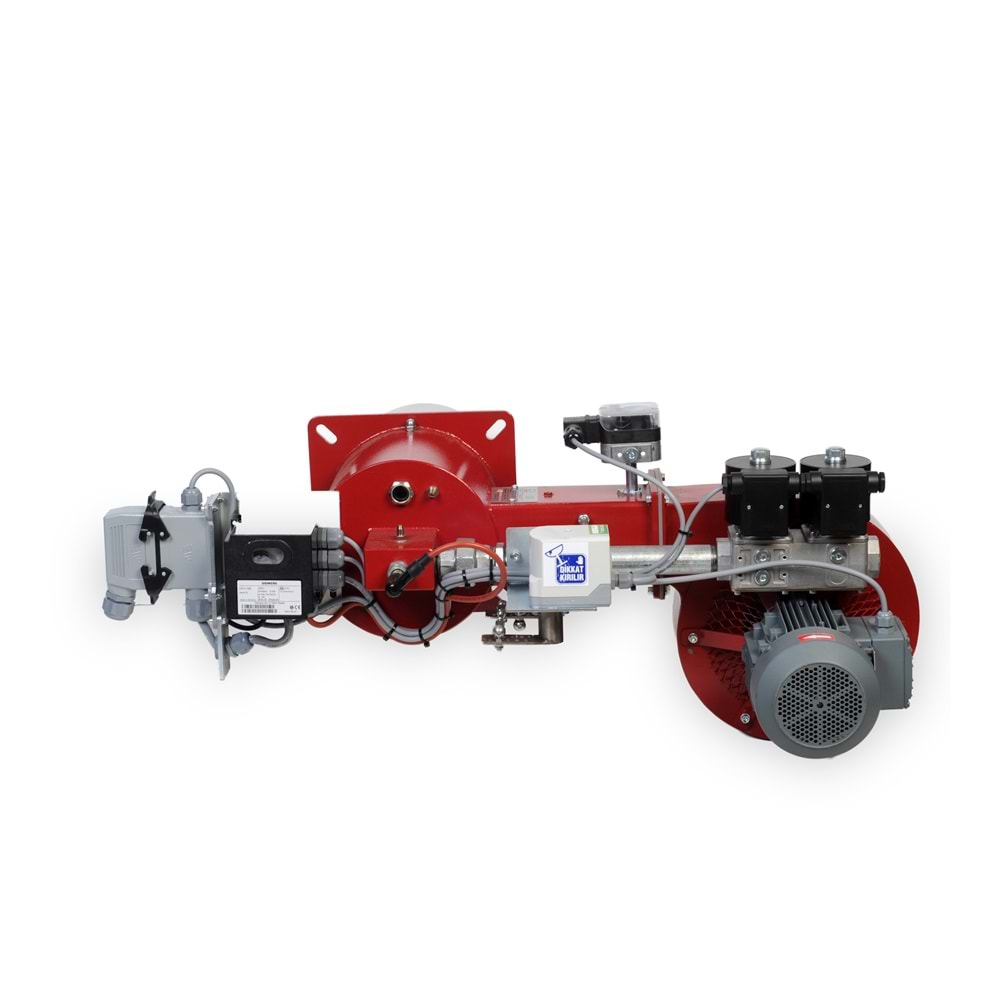 NAM BURNER RAM300 Brülör Max= 350kW, Min= 11kW Çalışma aralığı 32:1 Gaz Giriş Basıncı=20-80 mbar