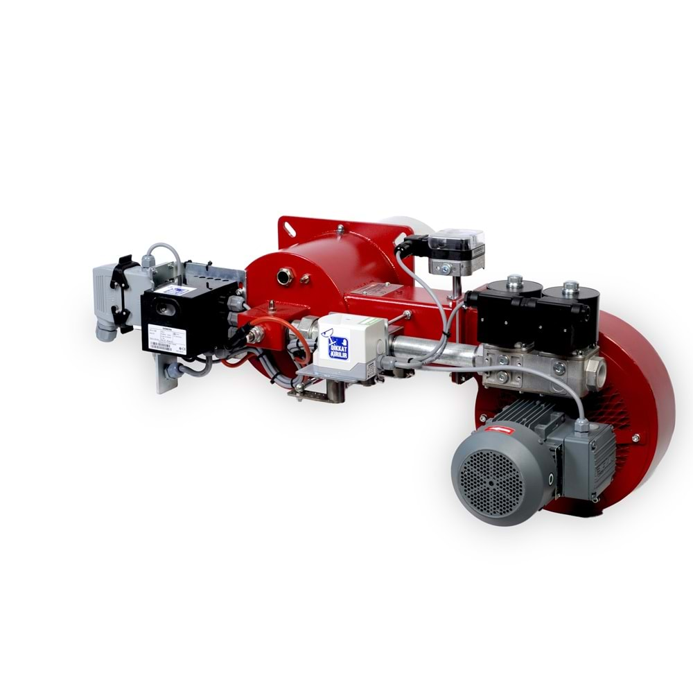 NAM BURNER RAM300 Brülör Max= 350kW, Min= 11kW Çalışma aralığı 32:1 Gaz Giriş Basıncı=20-80 mbar