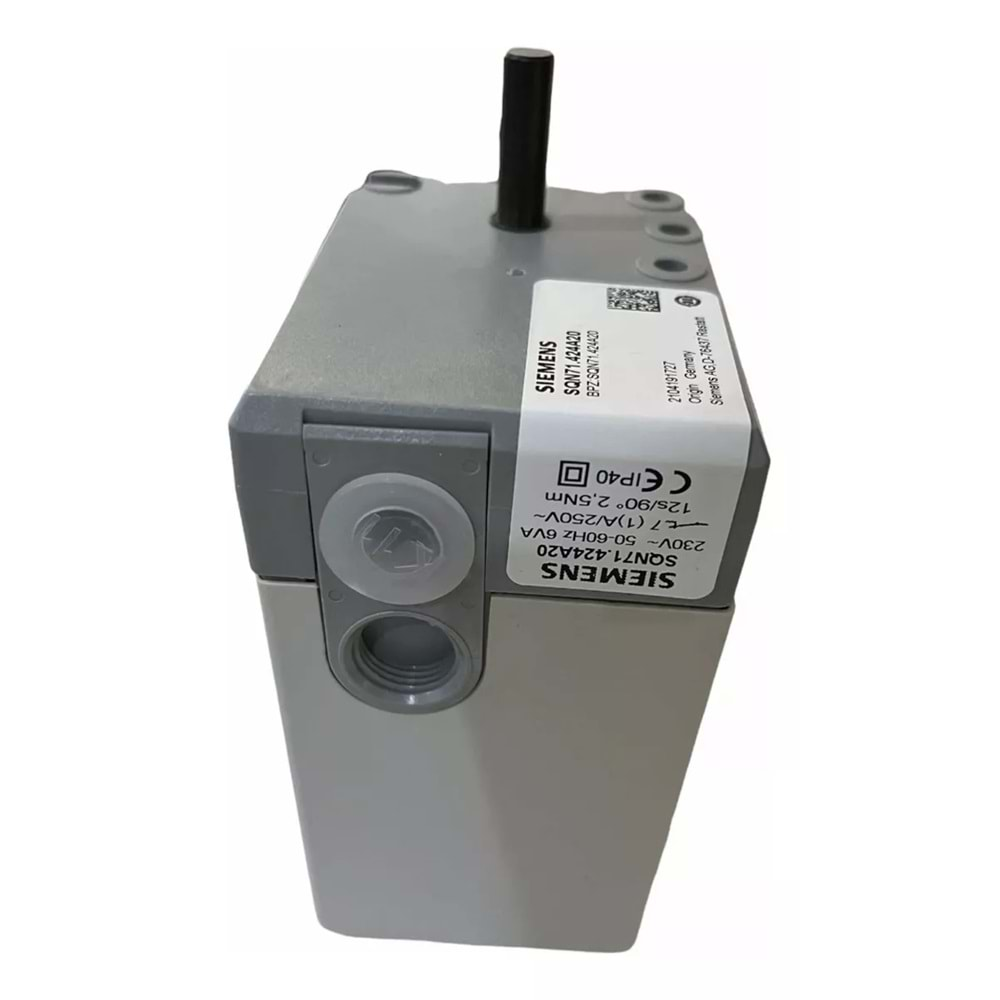 SIEMENS SQN71.424A20 Servomotor 230V 50-60Hz 6VA 7(1)A 250V 12s/90° 2.5Nm