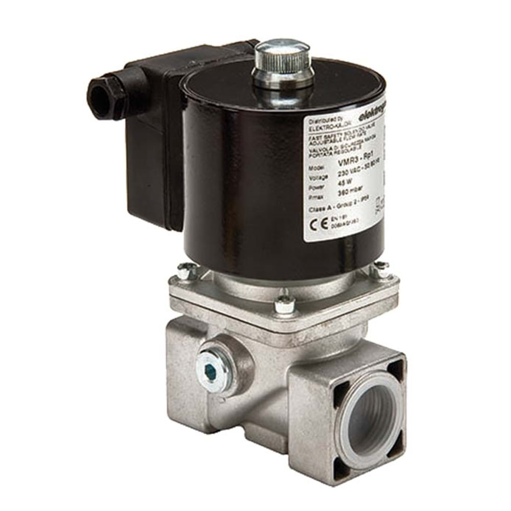 ELEKTROGAS VMR1-2 Rp1/2 Solenoid Ventil 230VAC 50/60Hz 25VA 200mbar -15…+60°C