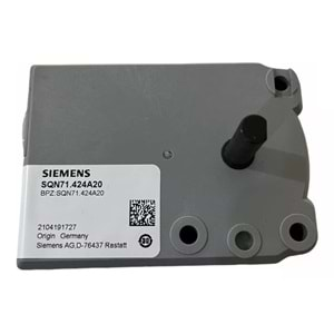 SIEMENS SQN71.424A20 Servomotor 230V 50-60Hz 6VA 7(1)A 250V 12s/90° 2.5Nm